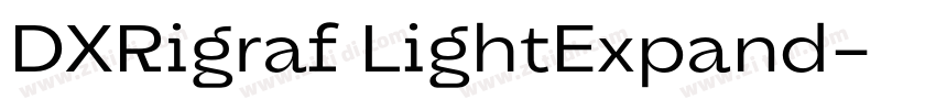 DXRigraf LightExpand字体转换 DXRigraf LightExpand字体转换
